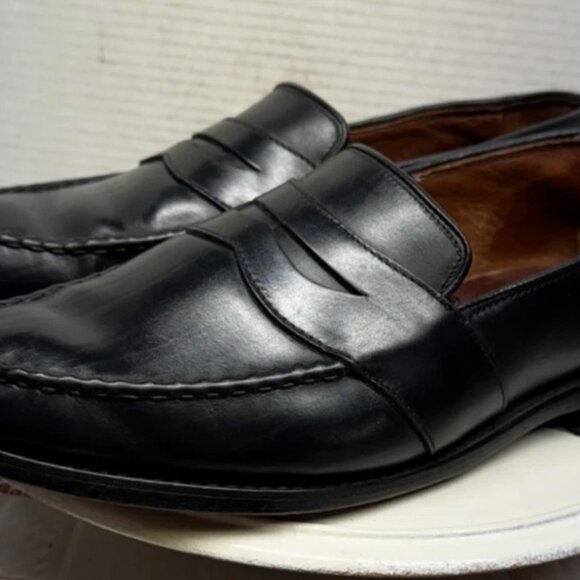 Allen Edmonds Randolph Black Leather Penny Loafers, Size 9.5 3E - Picture 4 of 8